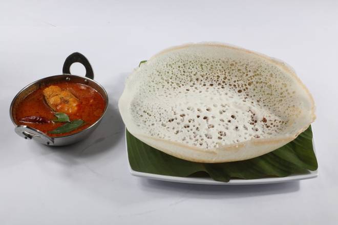 Order AAPPAM WITH FISH CURRY food online from Aappakadai store, Pleasanton on bringmethat.com