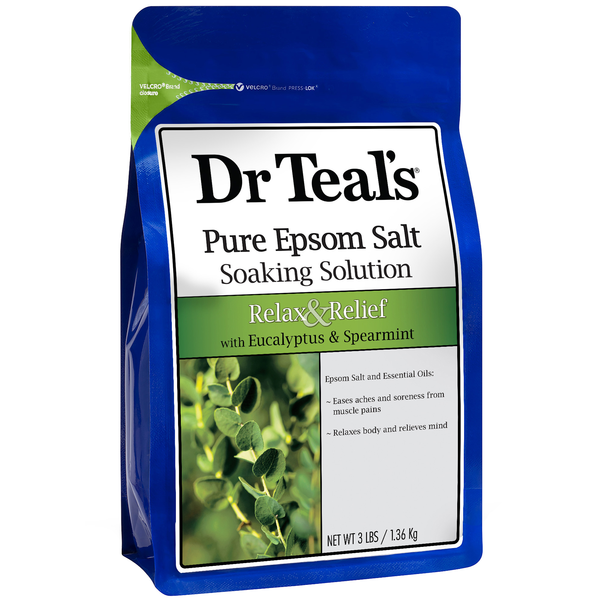 Order Dr Teals Epsom Salt Soaking Solution - Eucalyptus & Spearmint, 3 lbs food online from Rite Aid store, Aston on bringmethat.com