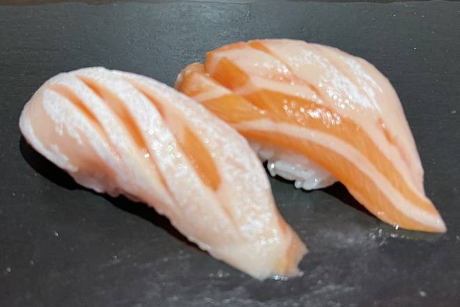 Order Sake Toro (Salmon Belly) food online from Wayne Sushi Bistro store, Pleasanton on bringmethat.com