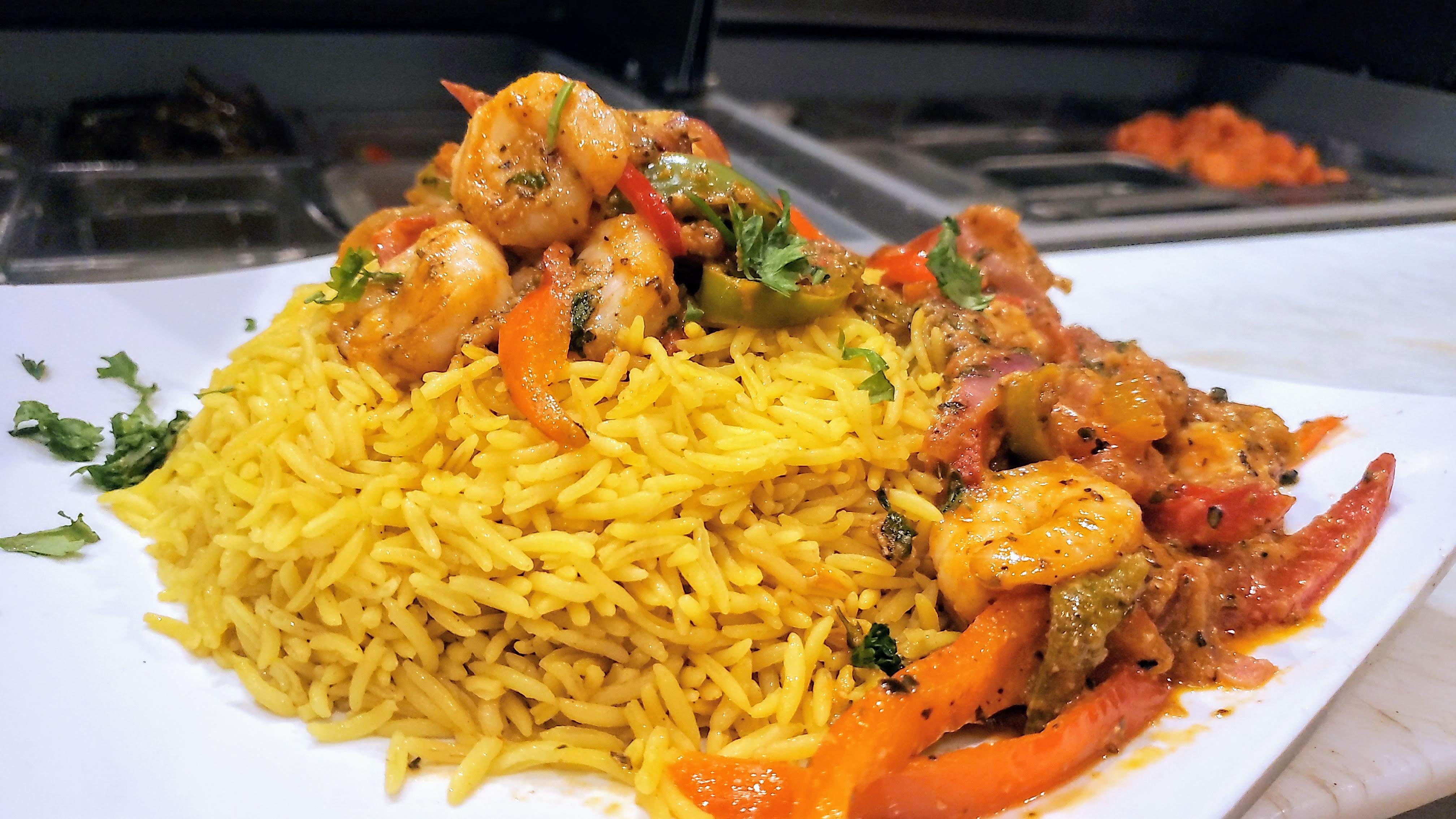 Order Shrimp Ghallaba food online from Phoenicia Cafe store, Gilbert on bringmethat.com