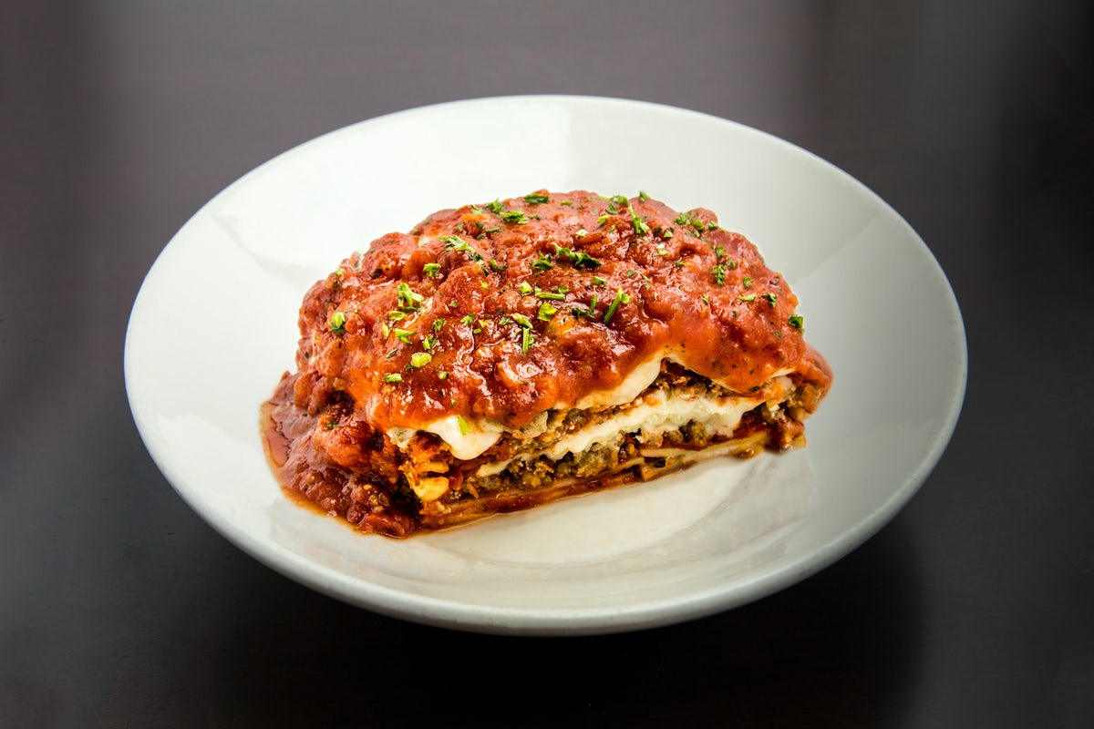 Order Our Famous Baked Lasagna food online from The Old Spaghetti Factory store, Fairfield on bringmethat.com