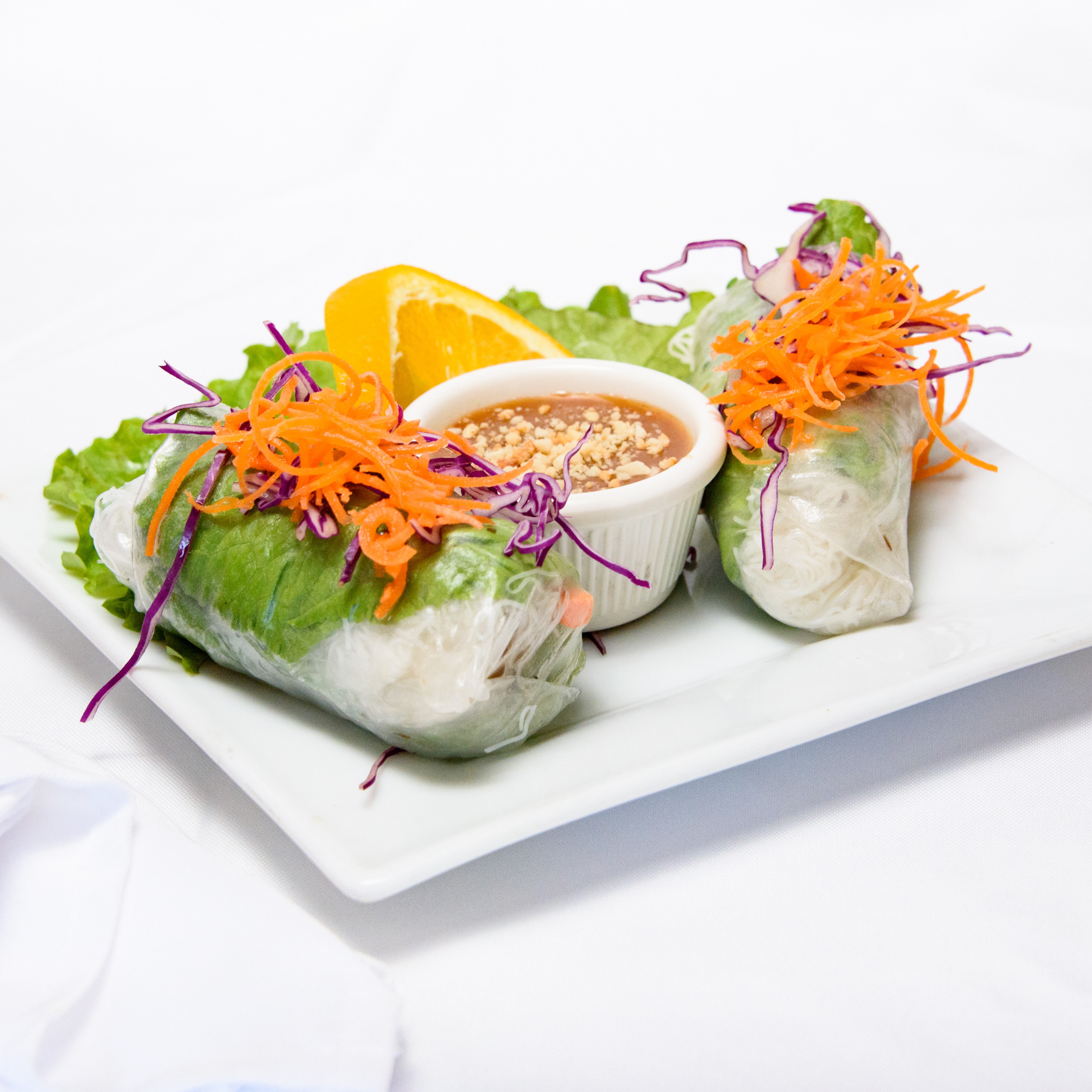 Order Fresh Veggie Roll food online from Siam Queen Thai Bistro store, Carlsbad on bringmethat.com