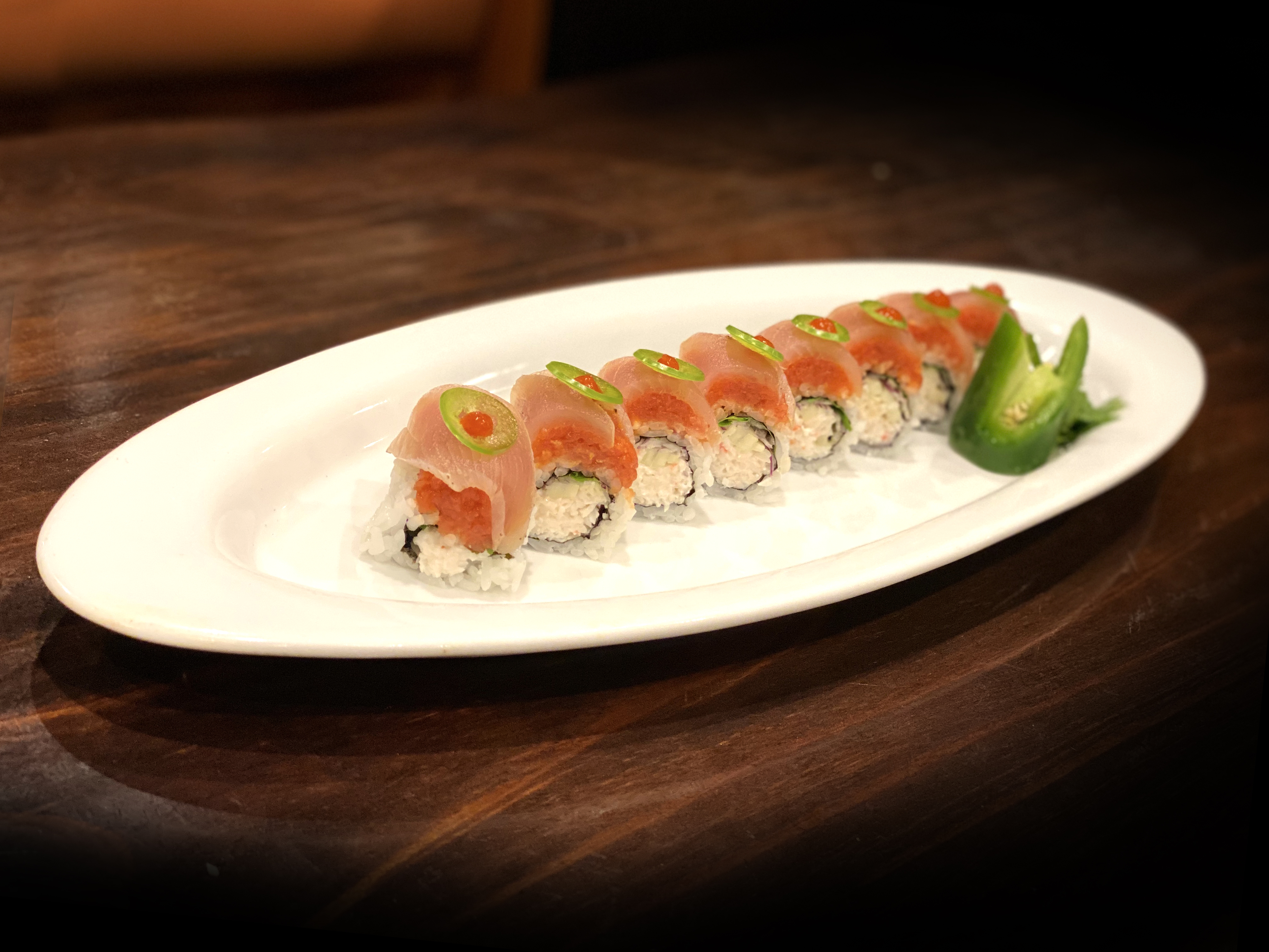 Order F10. Fire in the Roll food online from Hikari Sushi And Ramen store, Corona on bringmethat.com
