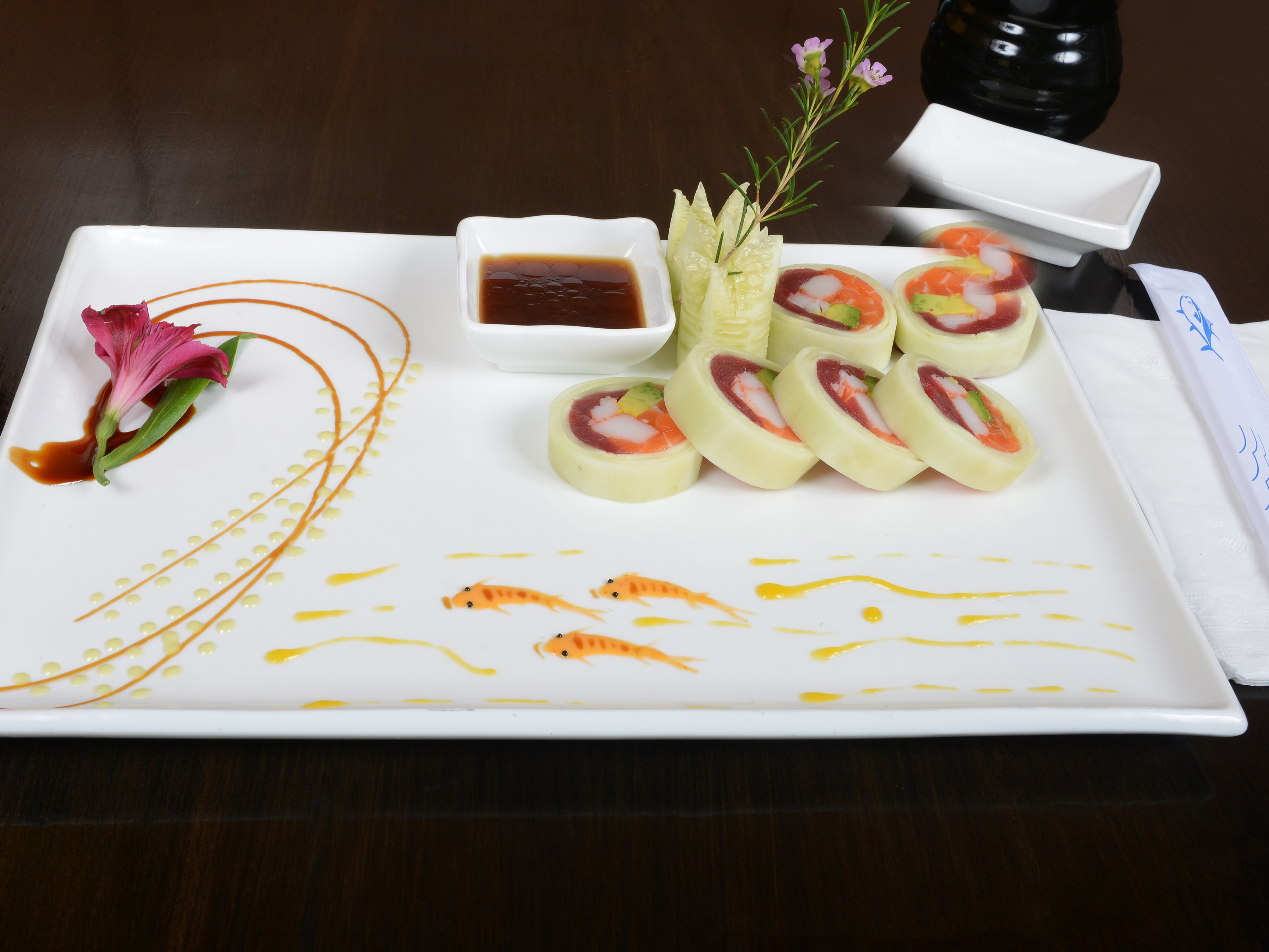 Order 34. Naruto Special Roll food online from Yamafuji Sushi store, Westport on bringmethat.com