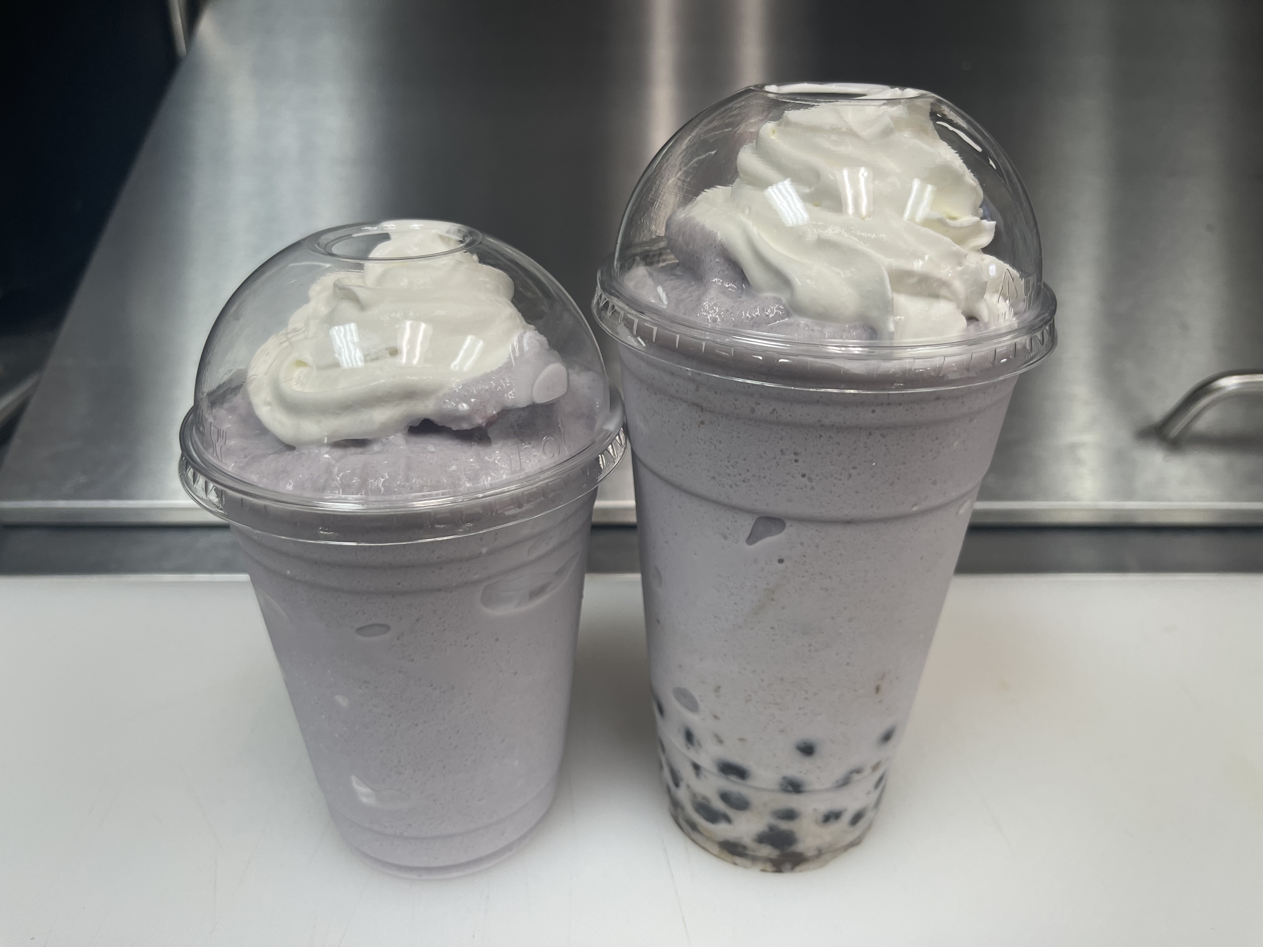 Order Taro with boba 24oz food online from Rainbow Donuts store, Phoenix on bringmethat.com