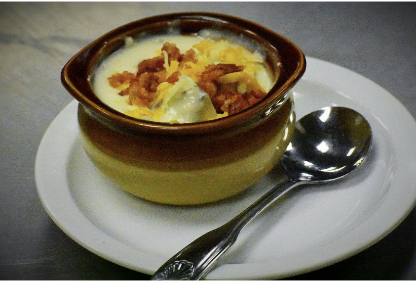 Order Potato Cheese Soup Cup food online from Black Horse Tavern and Grill store, Norco on bringmethat.com