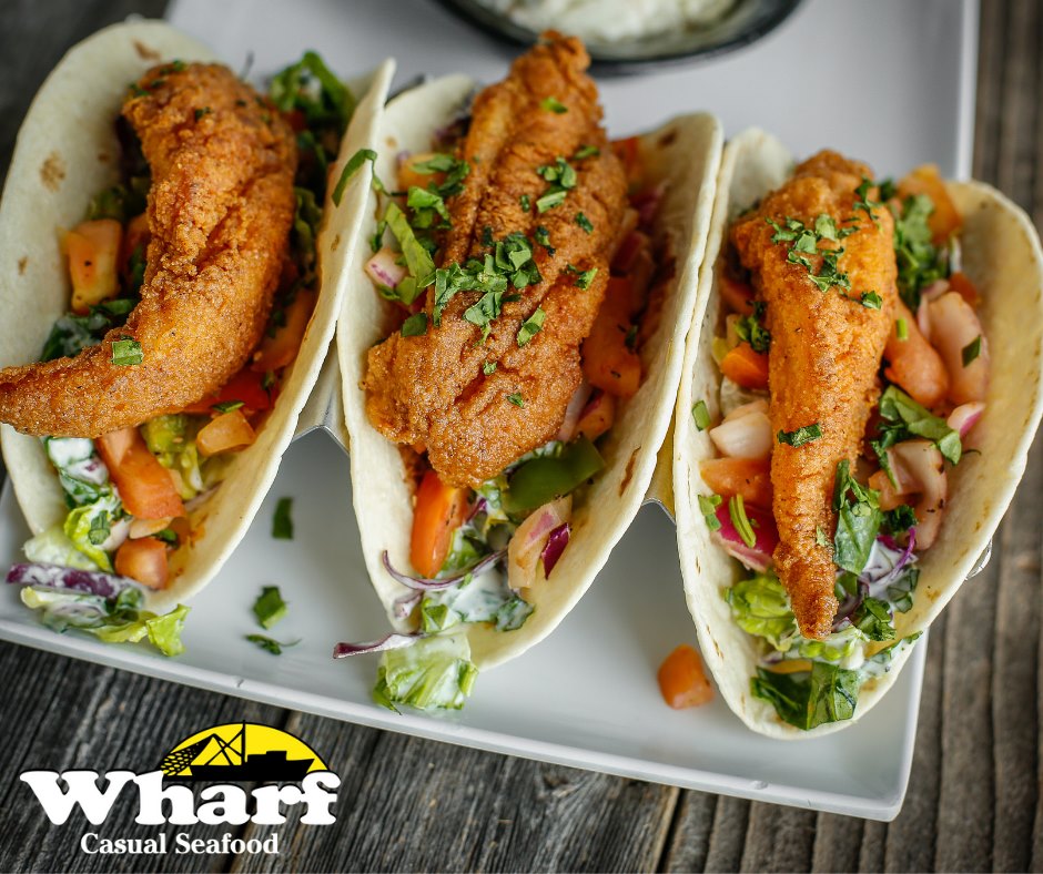 Order Blackened Red Fish Petite Tacos food online from Wharf Casual Seafood on Atlanta Hwy. store, Montgomery on bringmethat.com