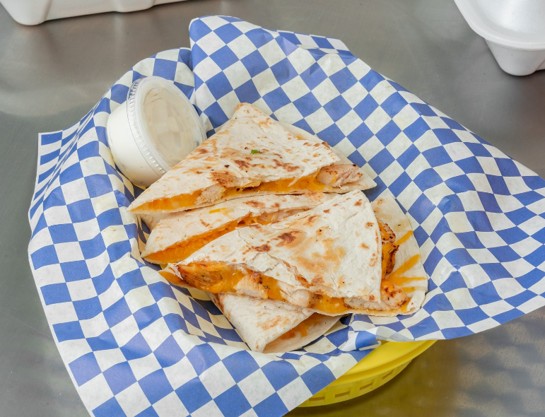 Order Grilled Cheese Chicken Quesadilla  food online from Mix Grill and Wings store, Charlotte on bringmethat.com