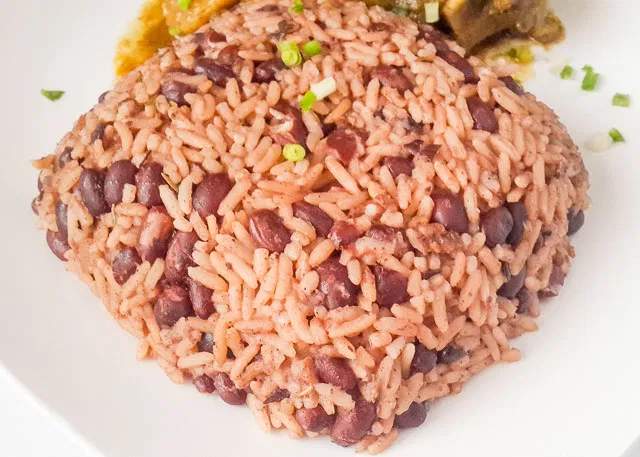 Order Rice and Peas   food online from Island Flavaz Jerk Seafood Center store, Uniondale on bringmethat.com