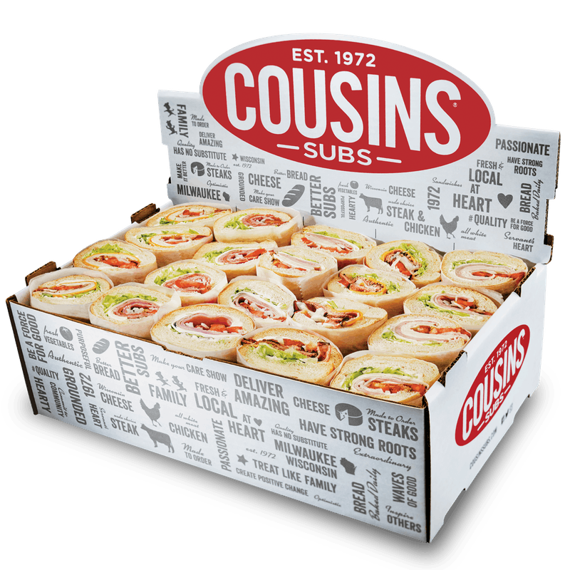 Order 20-piece Party Box food online from Cousins Subs store, Wheaton on bringmethat.com