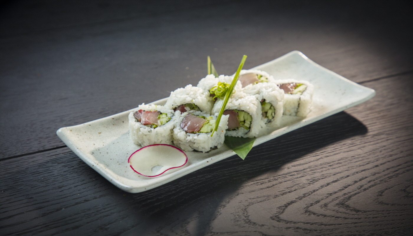 Order Yellowtail Roll   food online from Starfish Sushi store, Downey on bringmethat.com