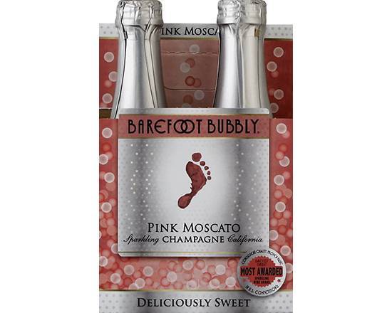 Order Barefoot Bubbly Pink Moscato, 187mL champagne (9.5% ABV) food online from Signal Liquor store, Signal Hill on bringmethat.com