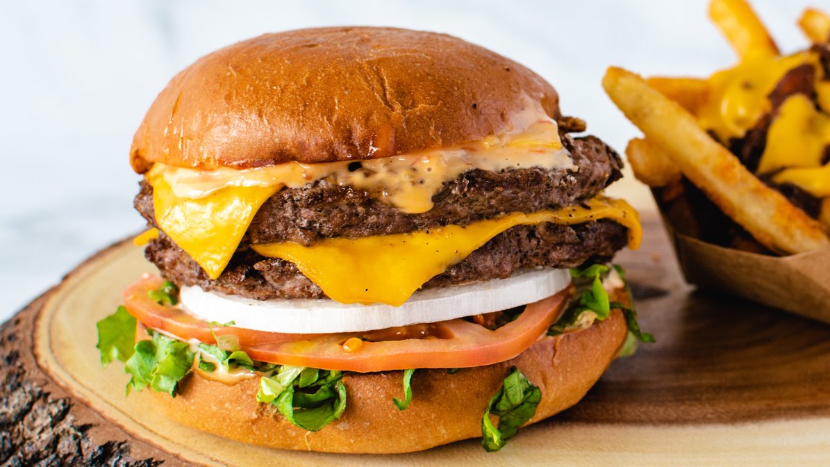 Order Double Cheez-Burger food online from Bunz store, Huntington Beach on bringmethat.com