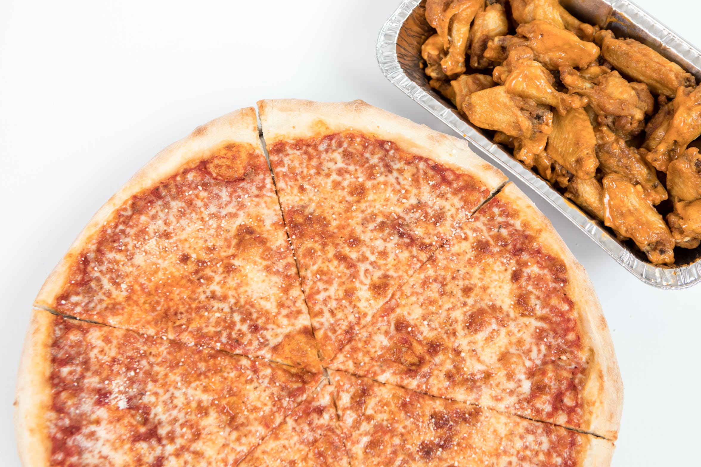Order Ex Large Cheese Pizza with 20 Wings Special - Special food online from Sicilian Delight store, Victor on bringmethat.com