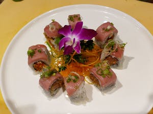 Order Double Toro Roll food online from Kuma Sushi & Asian Fusion store, Wynnewood on bringmethat.com