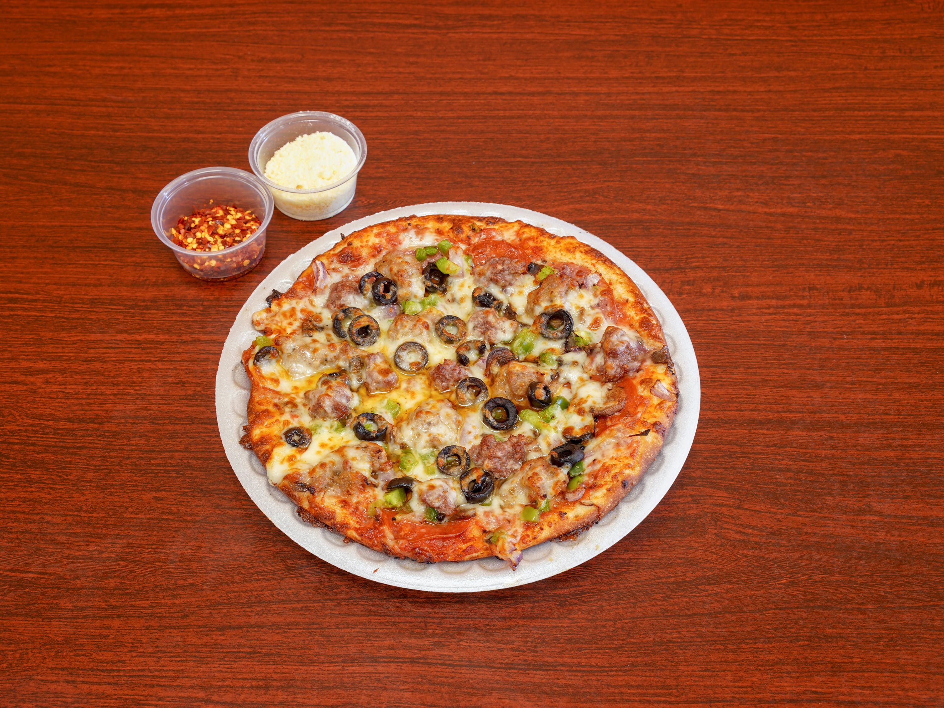 Order Combination Pizza - Small 8" food online from Star Pizza store, Suisun City on bringmethat.com