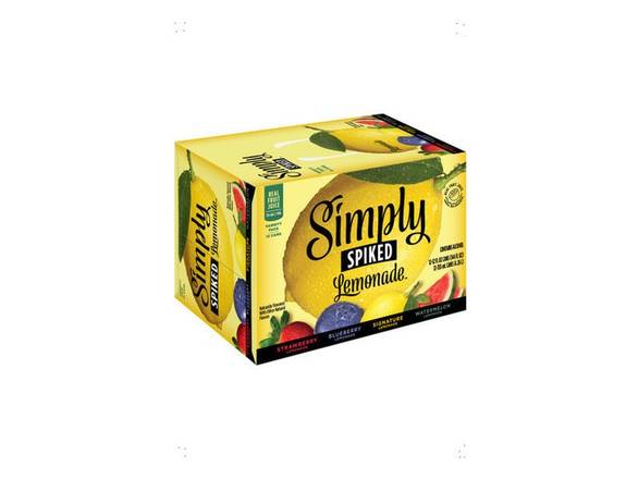 Order Simply Spiked Lemonade Variety Pack - 12x 12oz Cans food online from Kirby Food & Liquor store, Champaign on bringmethat.com