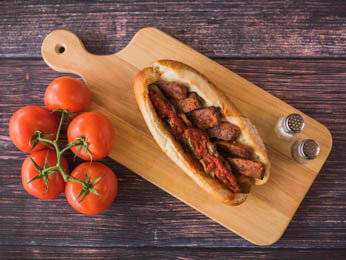 Order Hot Italian Sausage Sandwich food online from Pat Pizza & Pasta store, Holmes on bringmethat.com