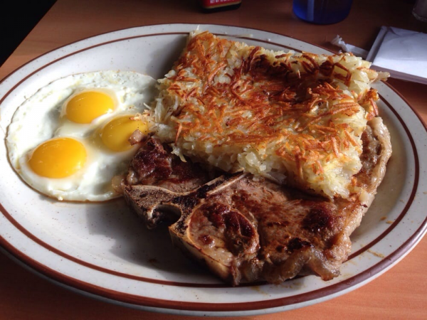 Order T-Bone Steak and Eggs Plate food online from Snax store, Torrance on bringmethat.com