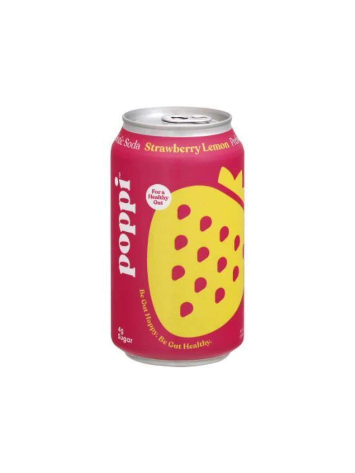 Order Poppi Prebiotic Soda Strawberry Lemonade (12 oz) food online from Stock-Up Mart store, Marietta on bringmethat.com