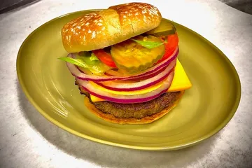 Order Lucky's Cheese Burger food online from Lucky Chicago Style Grill store, Round Rock on bringmethat.com