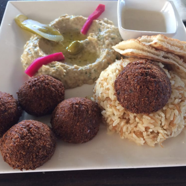 Order Falafel Entree food online from D'Vine store, Chino Hills on bringmethat.com