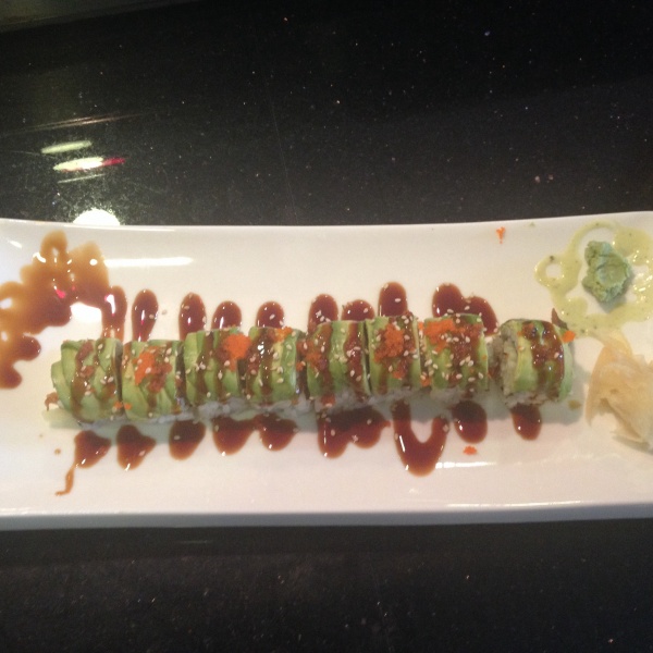 Order 30. Dragon Roll food online from Kura Thai And Sushi store, Vineland on bringmethat.com