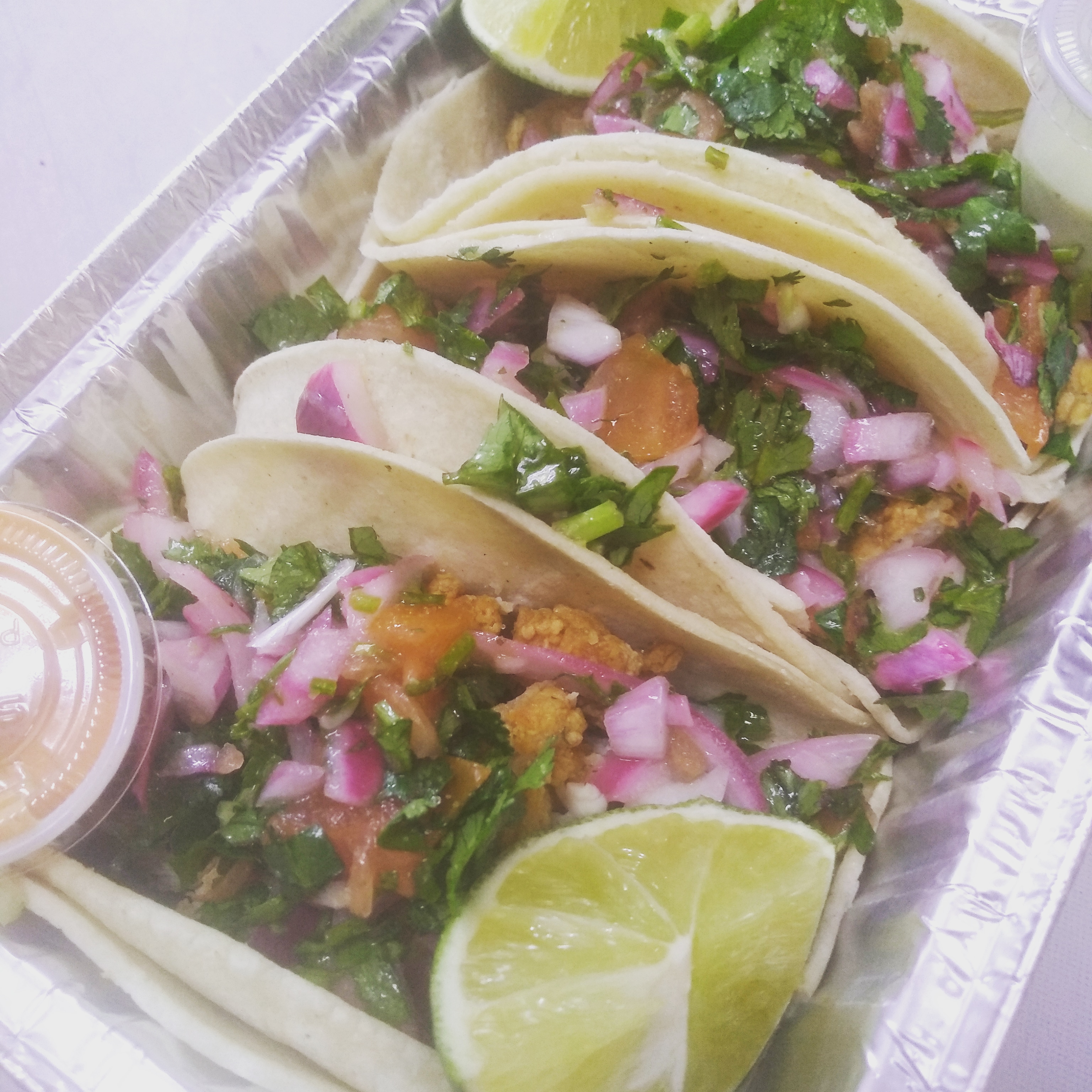 Order CRYSPI CHICKEN TACOS food online from Oscar's Kitchen store, Bronx on bringmethat.com