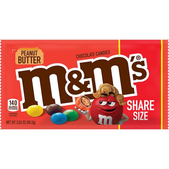 Order M&M's Peanut Butter Chocolate Candy (2.83 oz) food online from Rite Aid store, Eugene on bringmethat.com