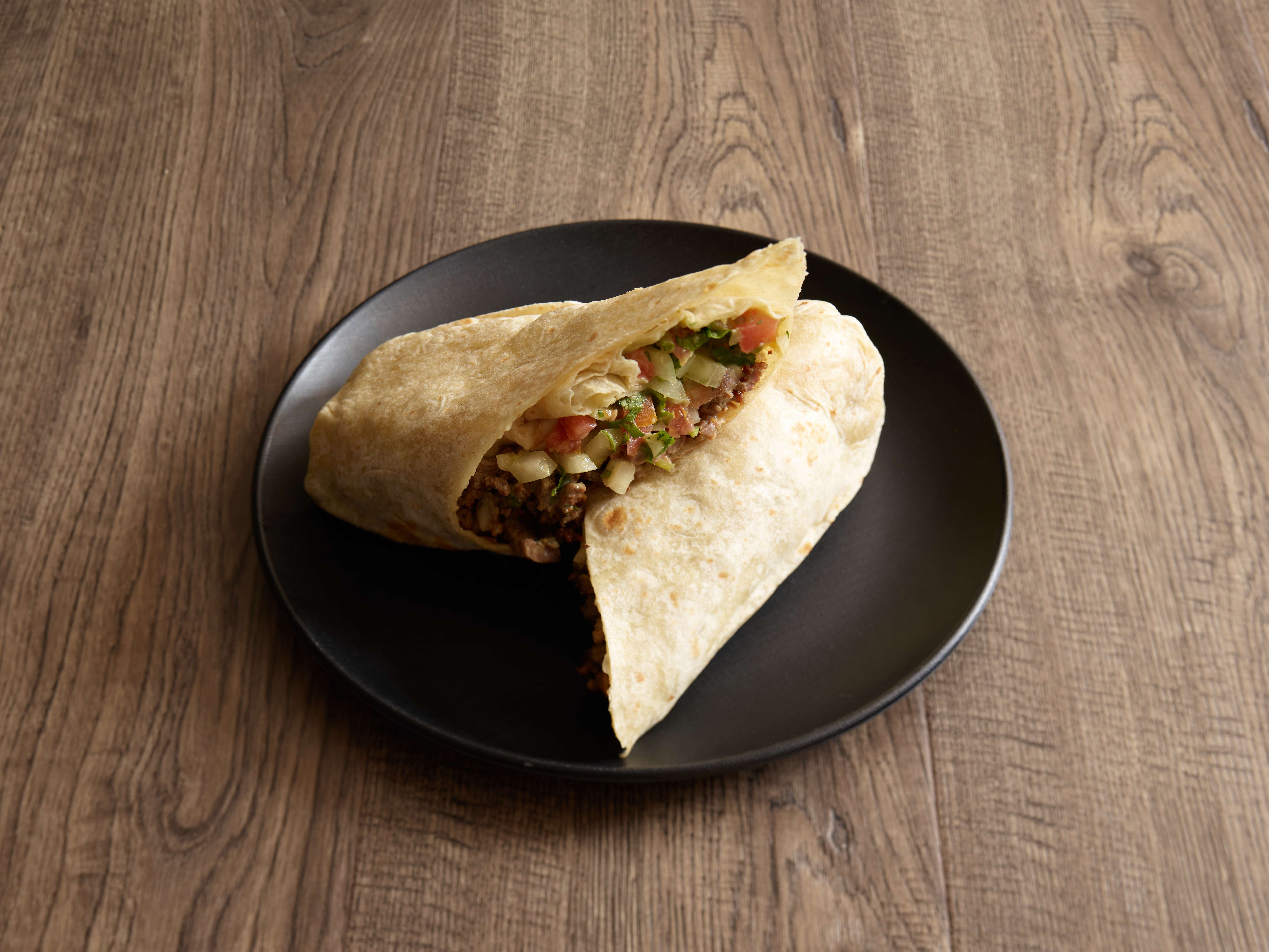 Order #5. Carne Asada Burrito Plate food online from Los Gordos Mexican Food store, Flagstaff on bringmethat.com