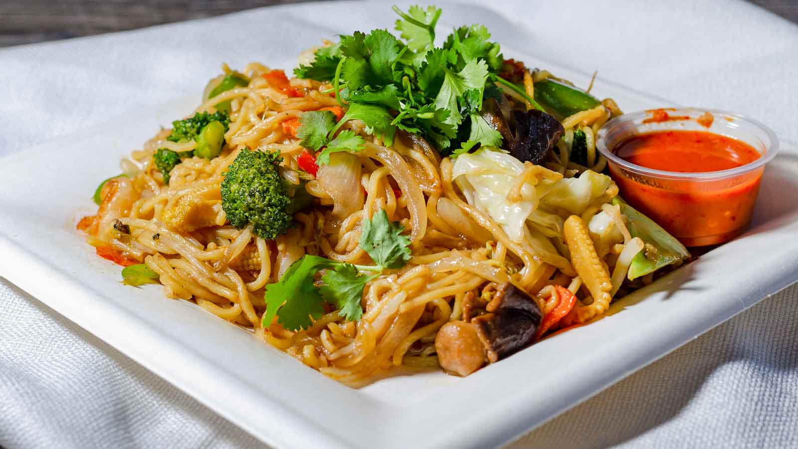 Order 21. Chow Mein food online from The Cajun Crab store, Long Beach on bringmethat.com