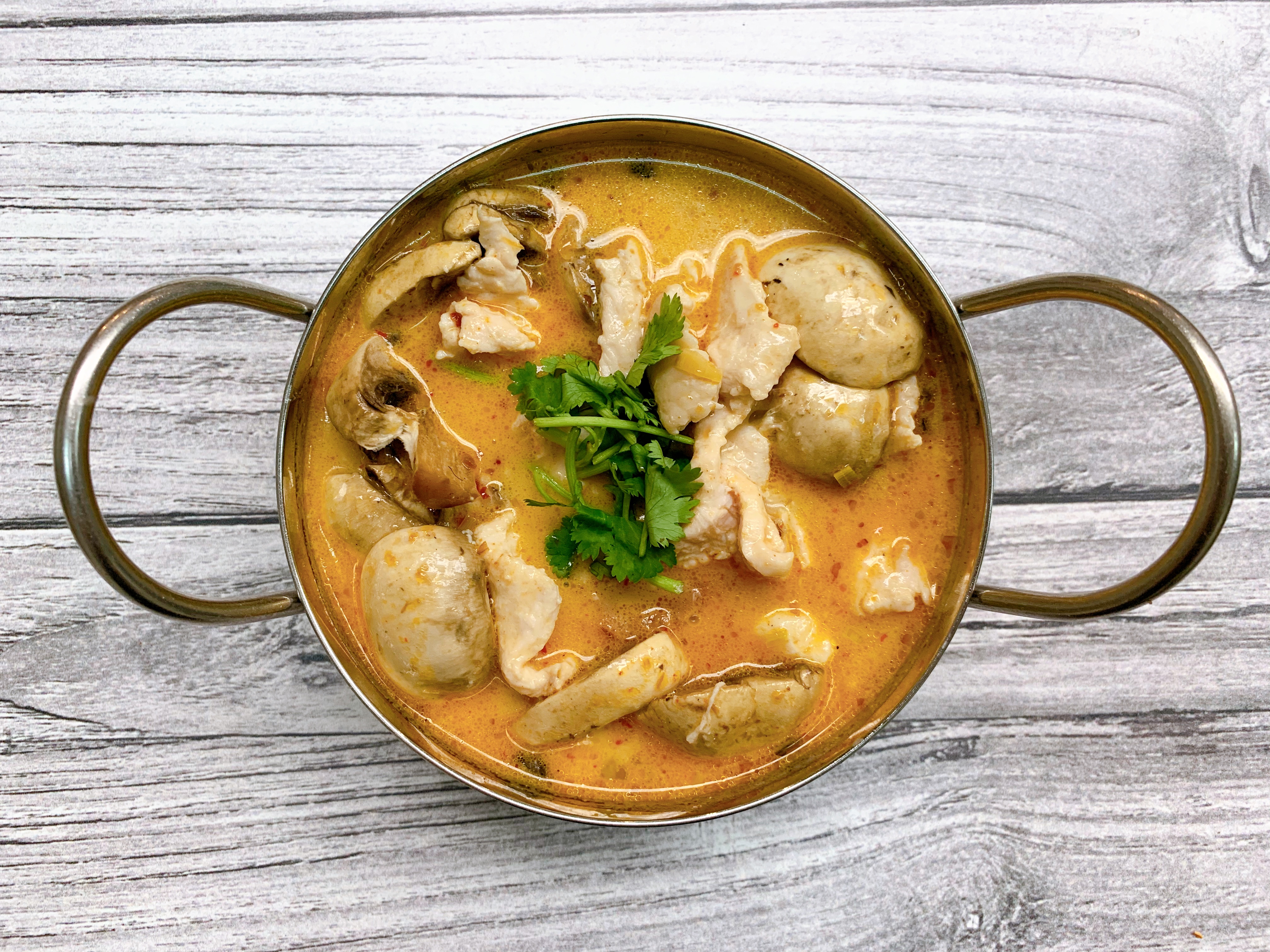 Order S5. Tom Kha Chicken Soup food online from S!!! Thai Food store, Temecula on bringmethat.com