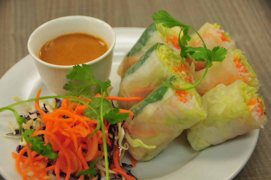 Order Fresh Salad Rolls food online from Saucy's Thai & Pho store, Plano on bringmethat.com