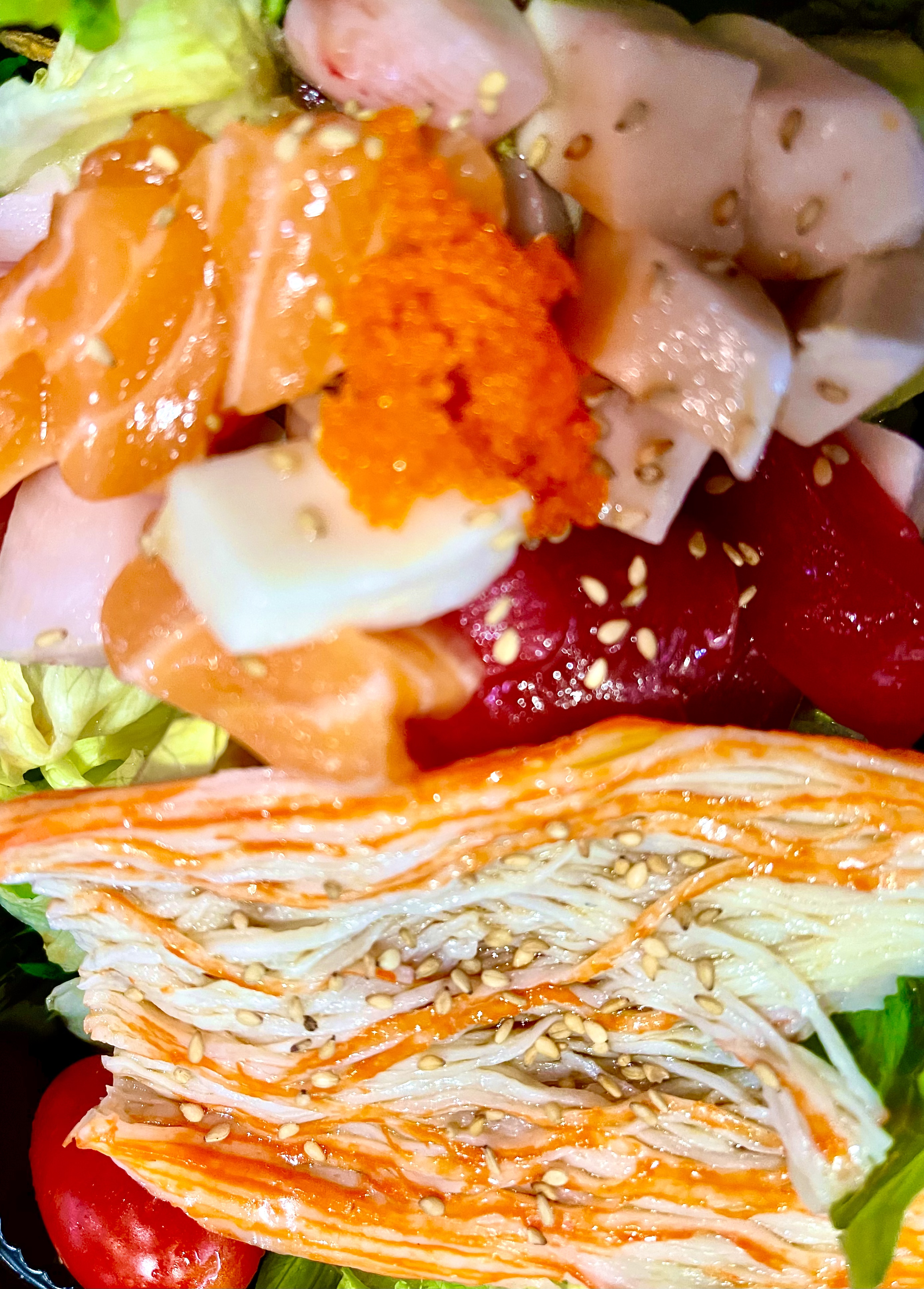 Order Sashimi Salad food online from Akimoto sushi store, New York on bringmethat.com