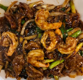 Order Sizzling Mongolian Beef and Shrimp food online from Lucky Buddha Asian Restaurant store, Goodyear on bringmethat.com