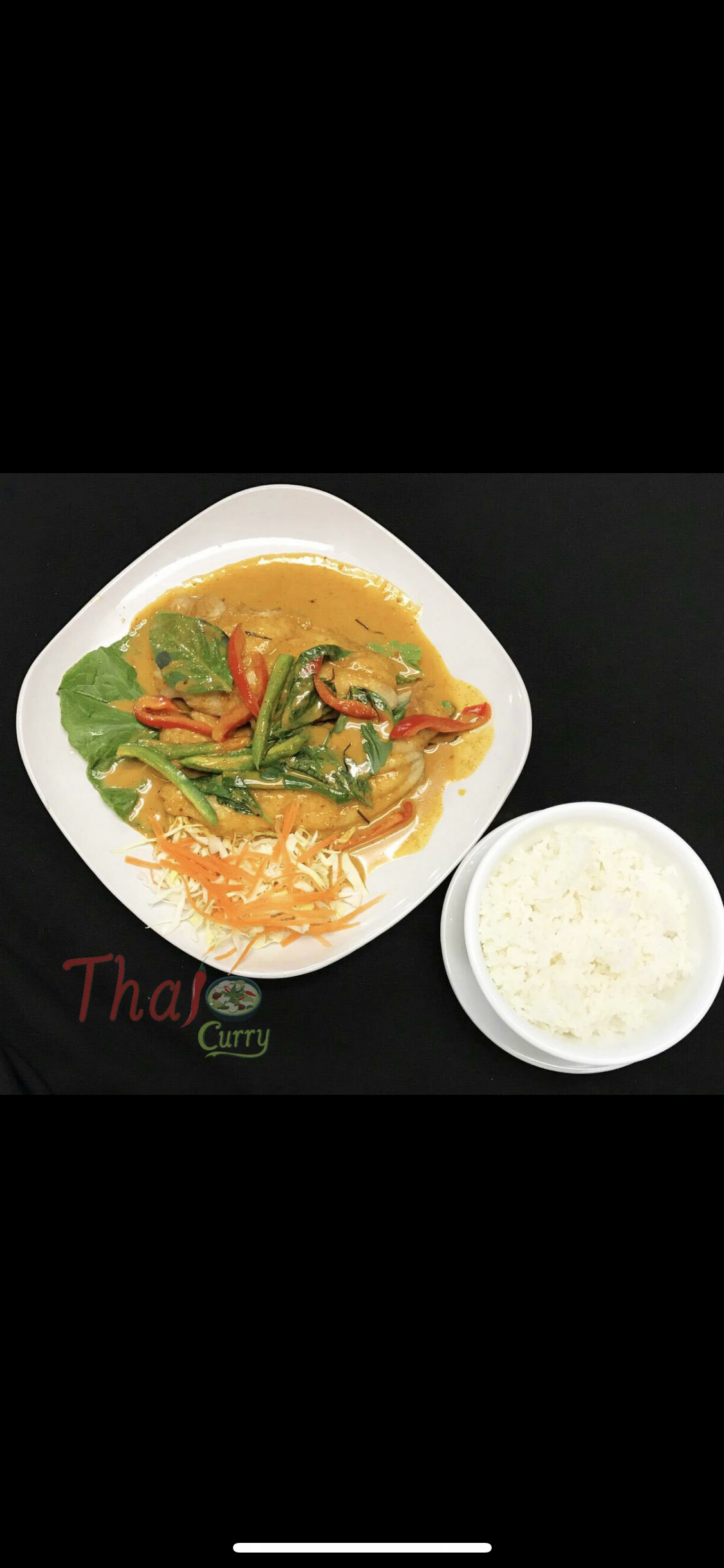 Order Choo Chee Pla food online from Thai Curry Cuisine store, Denver on bringmethat.com