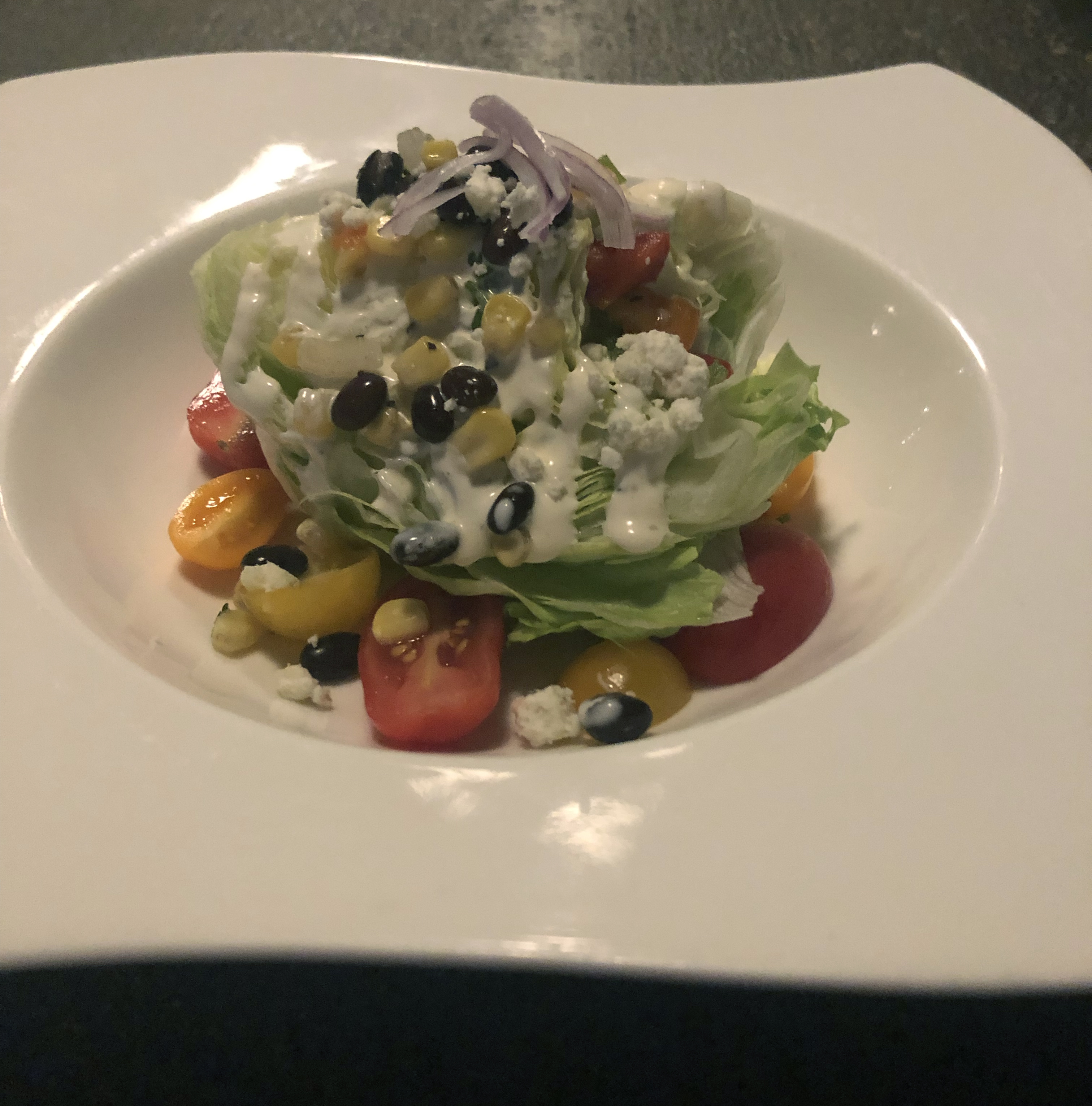 Order Farmhouse Wedge Salad food online from Hollys Diner store, charlottsville on bringmethat.com