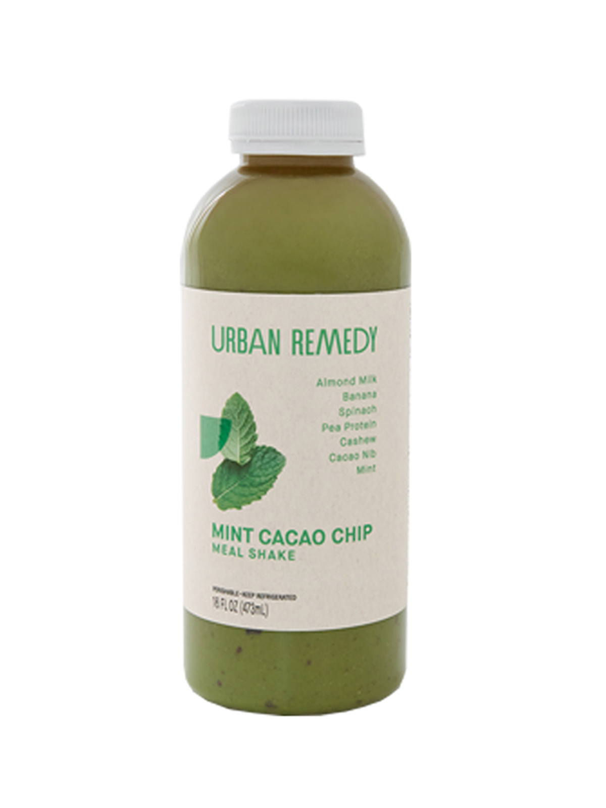 Order Mint Cacao Chip 16 oz food online from Urban Remedy store, Lafayette on bringmethat.com