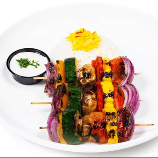 Order Vegetarian Kabob  food online from Fadi's Mediterranean Grill store, Houston on bringmethat.com