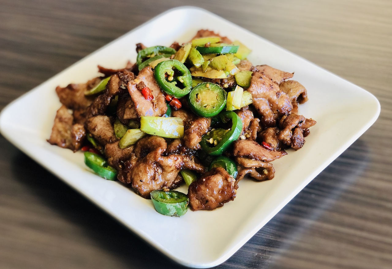 Order Stir Fried Beef with Pickled Chili /泡椒牛 food online from Chef Tang store, Vista on bringmethat.com