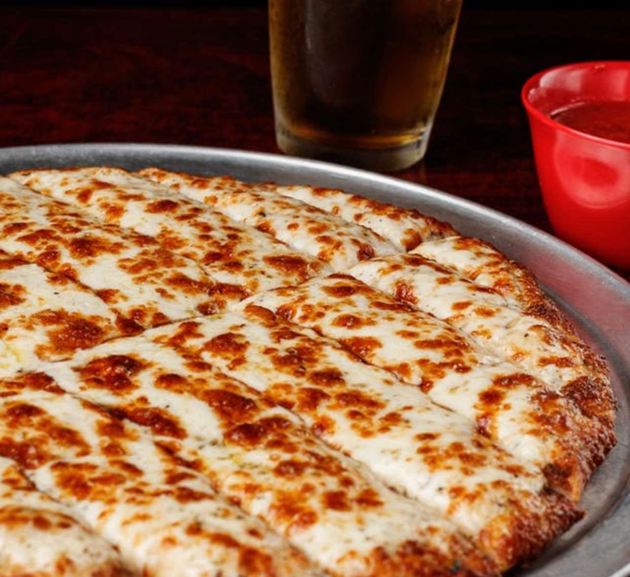 Order Garlic Cheesy Bread - Personal 7" food online from Wings Pizza N Things store, Temple on bringmethat.com