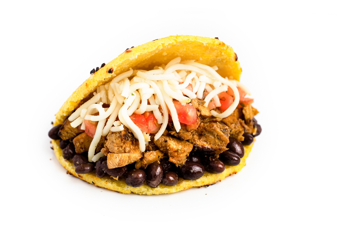Order ~ 1 Grilled Chicken Signature Arepa food online from Guasaca store, Raleigh on bringmethat.com