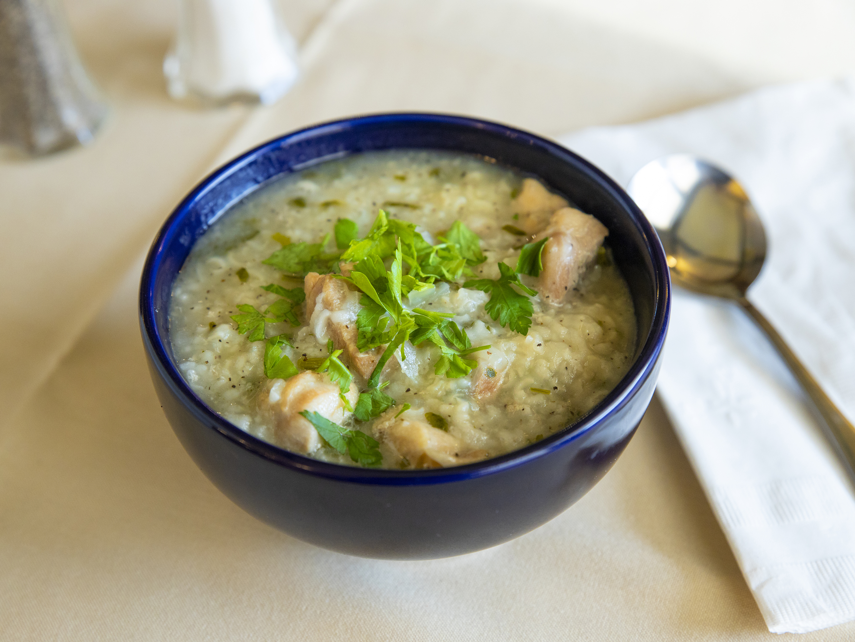 Order Chicken and Rice Soup with Parsley food online from The Nizams store, Egg Harbor Township on bringmethat.com