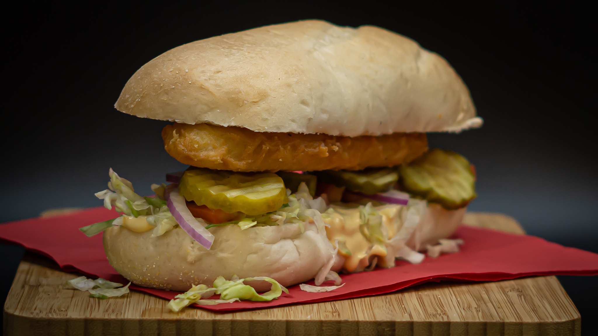 Order Fried Fish Sandwich food online from Best Burger store, North Canton on bringmethat.com