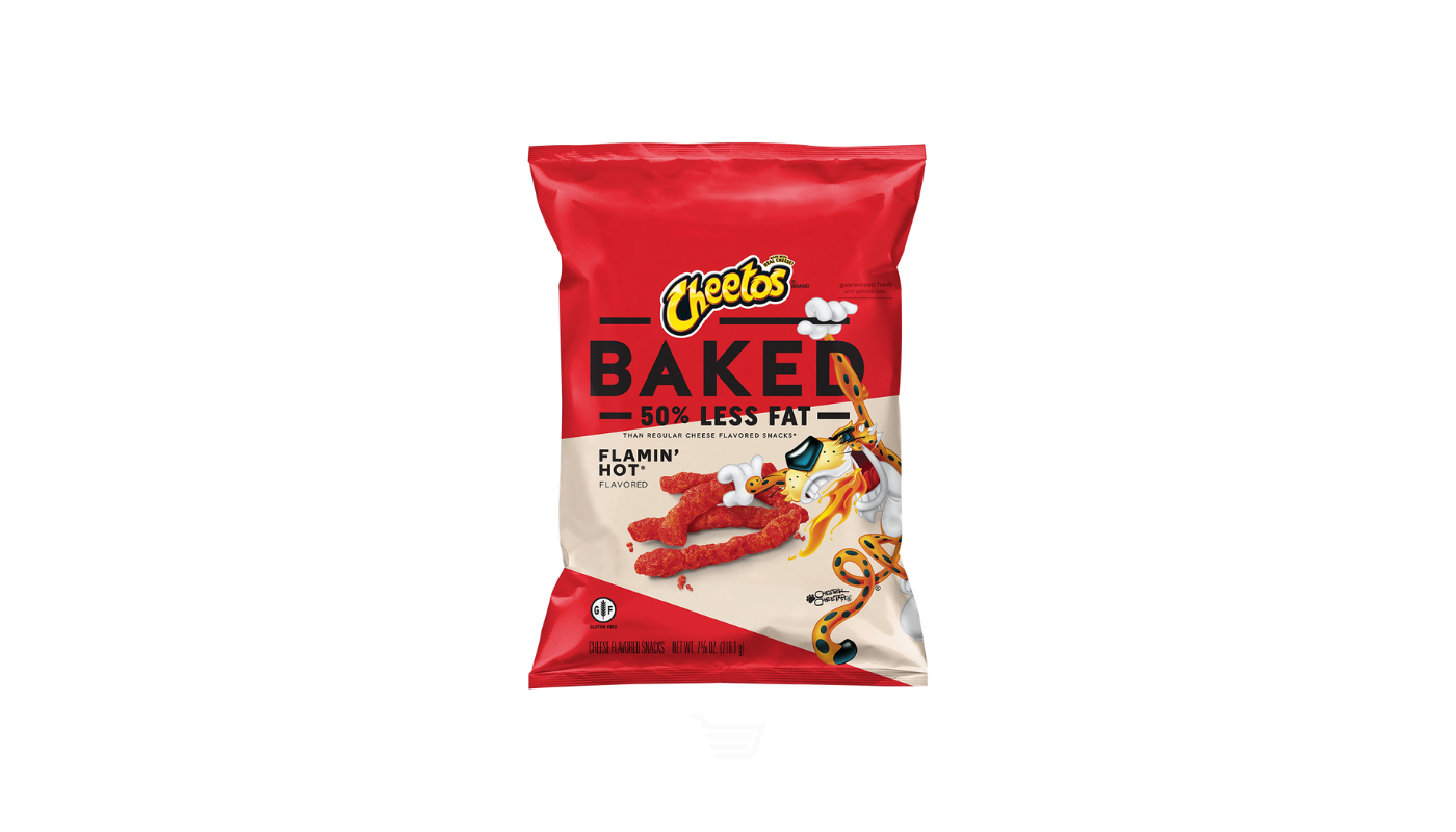 Order Cheetos Baked Flamin' Hot Cheese Flavored Snacks 2.75 oz food online from Orcutt Liquor & Deli store, Orcutt on bringmethat.com