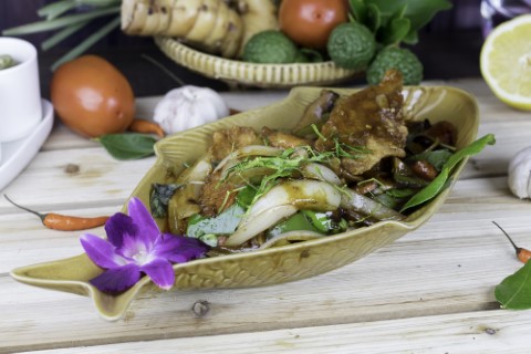 Order 53. Chili Fish Basil food online from Thai Rama store, Phoenix on bringmethat.com