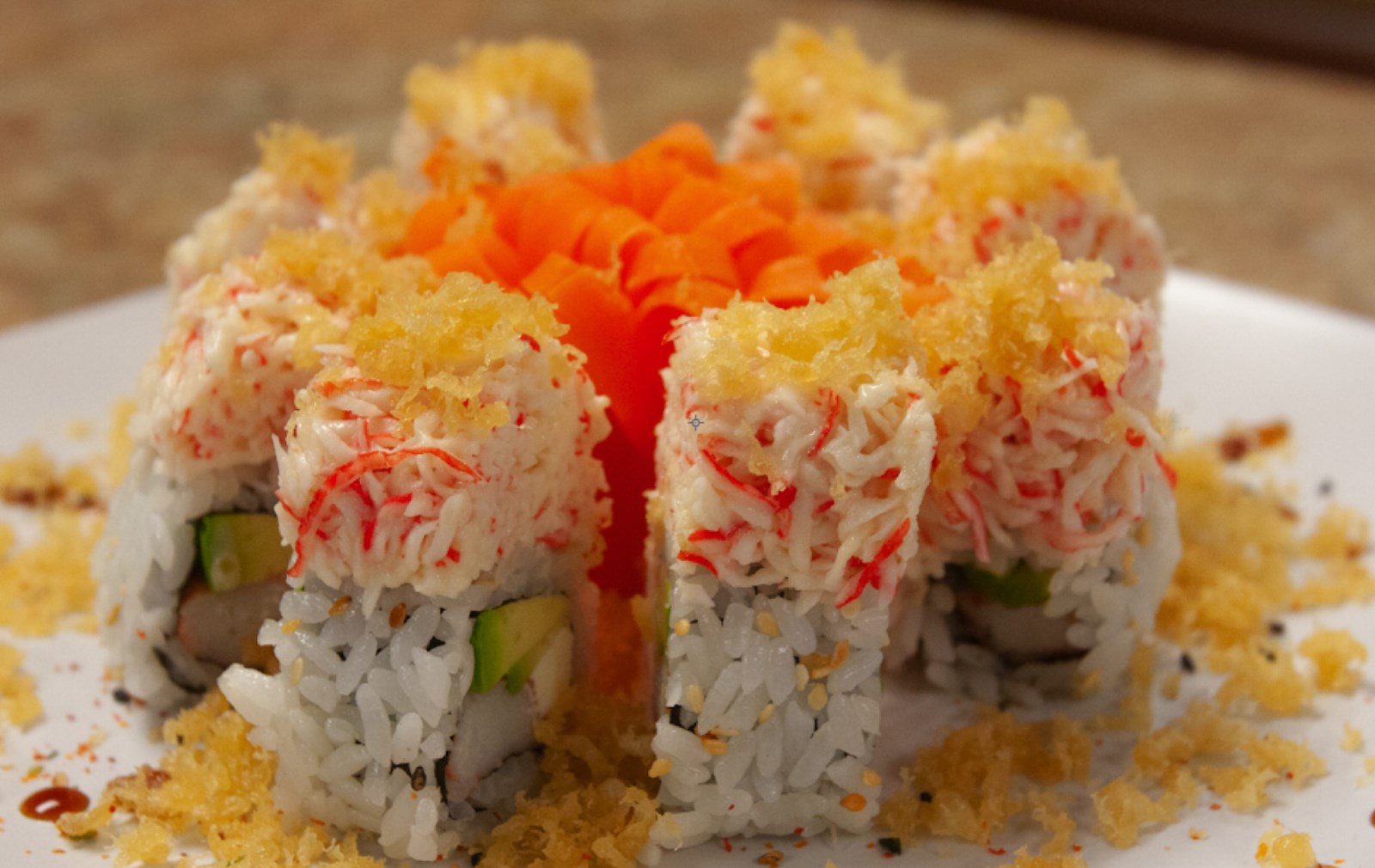Order Crab Delight Roll food online from Tokyo Express store, San Antonio on bringmethat.com