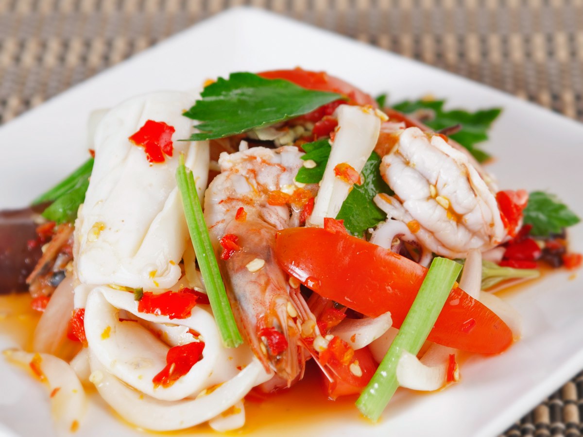 Order Yum Talay food online from Thai Deelish store, Ashburn on bringmethat.com