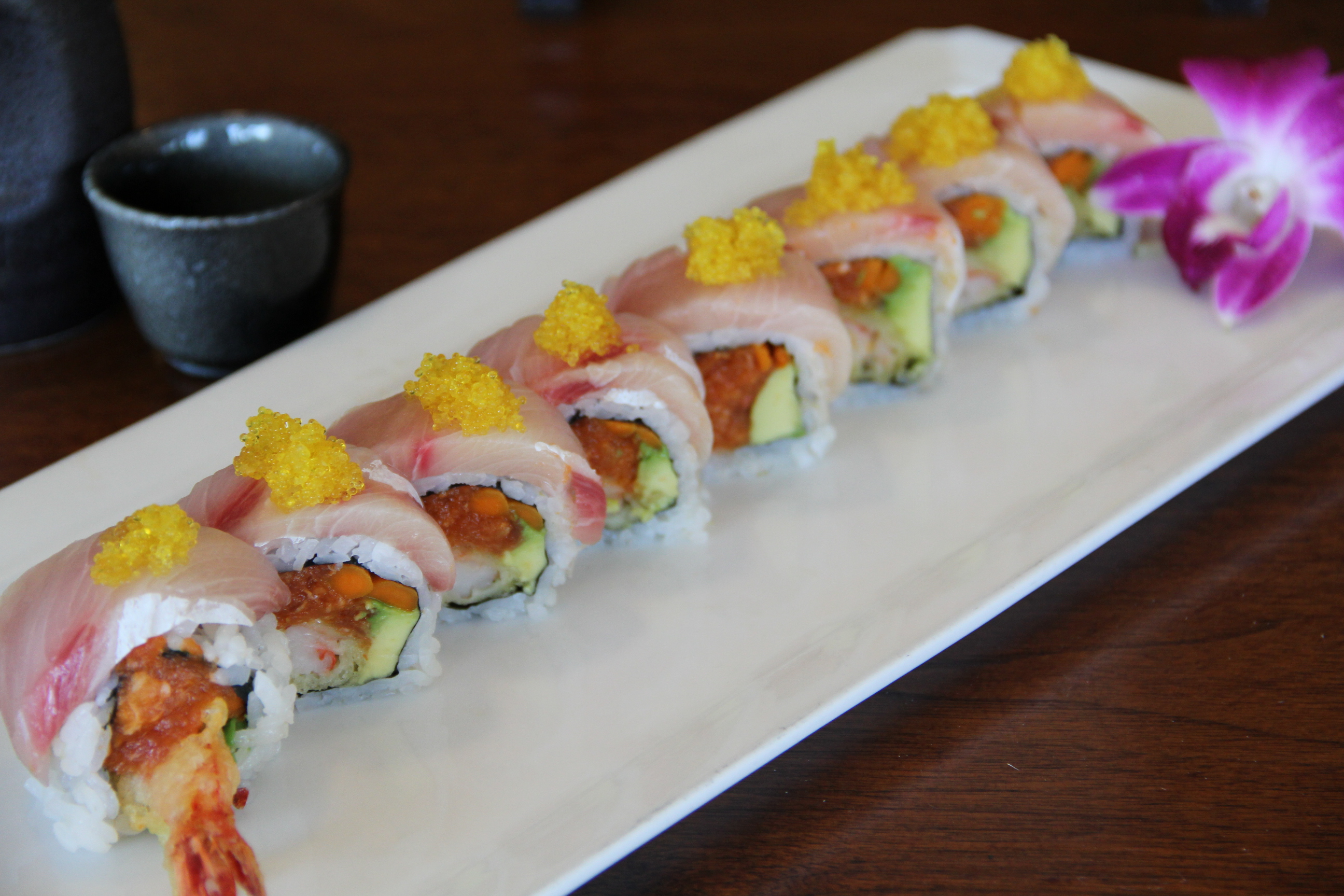 Order Flamingo Roll food online from Tomomi Sushi store, Alhambra on bringmethat.com