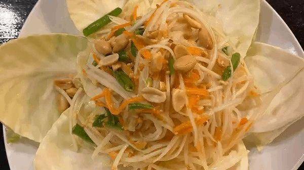 Order Papaya Salad food online from Thai Rhapsody store, Mill Creek on bringmethat.com